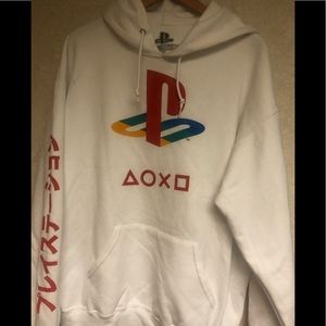 White PlayStation Hoodie